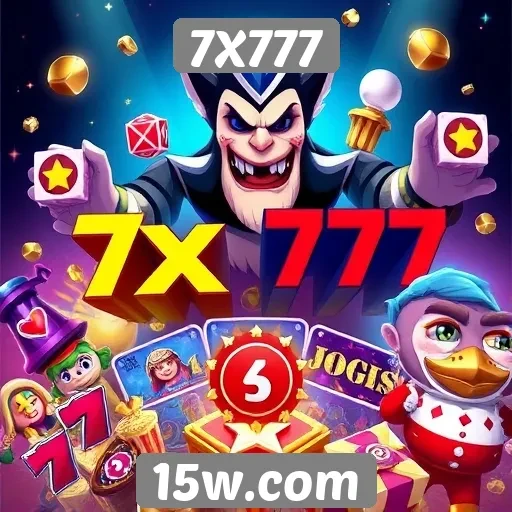 Variedade de jogos disponíveis no 7X777